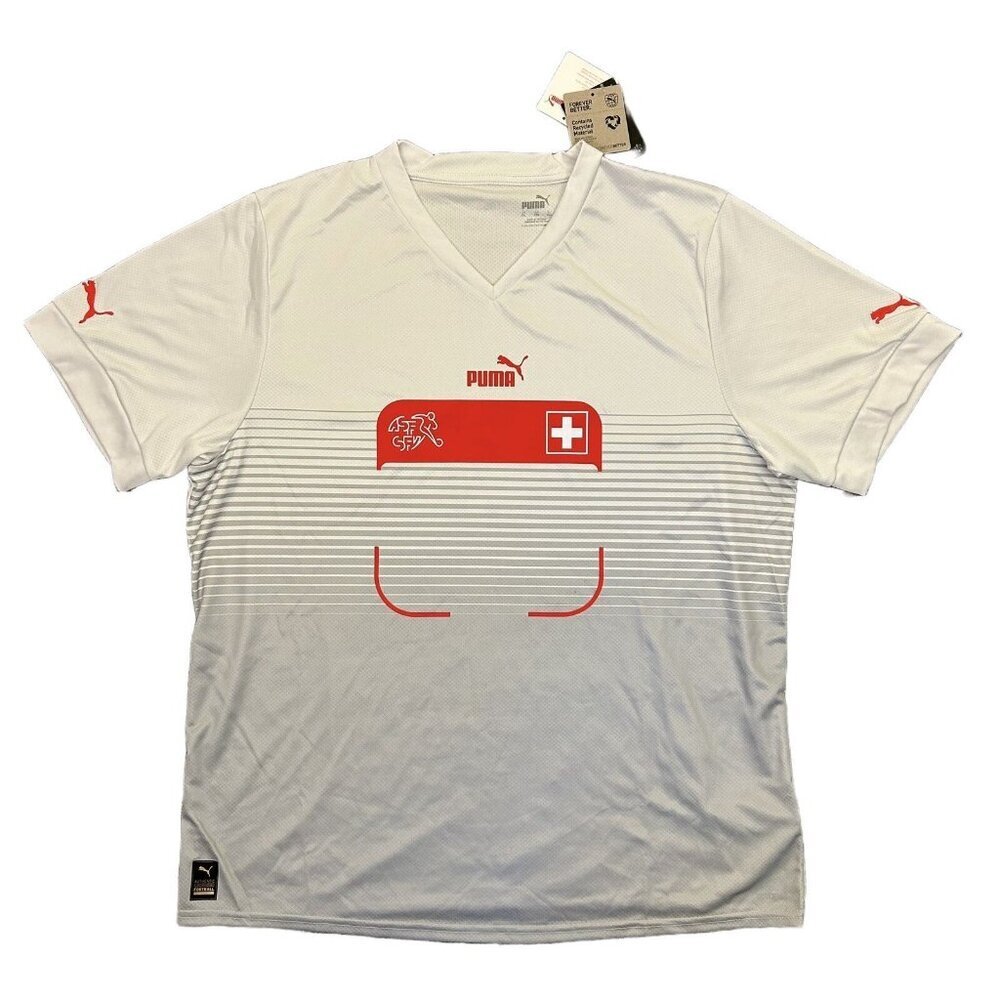 Puma Men's Switzerland National Team SFV Away Soccer Jersey Size XXL NWT $90